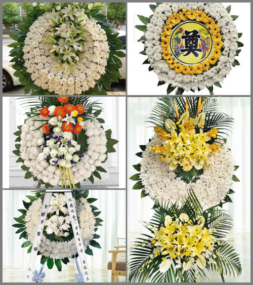 贵州遵义红花岗区长征街道民主村花圈速递